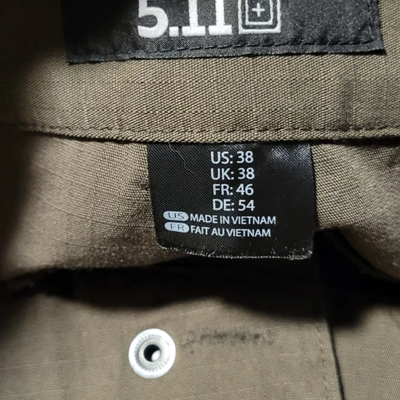 5.11 Olive Green Men's Cargo Shorts - Picture 4 of 4